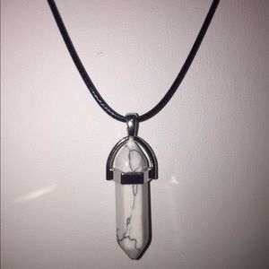 White Howlite Bullet Necklace💫
